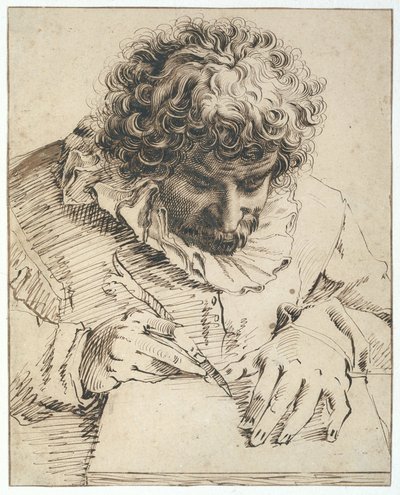 Portret van Gillis van Breen, 1568-1617 door Hendrik Goltzius