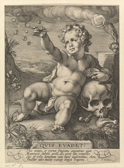 Quis evadet, 1594 door Hendrik Goltzius
