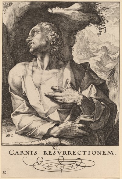 Sint Judas Thaddeüs door Hendrik Goltzius