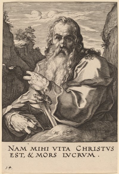 Sint Paulus door Hendrik Goltzius