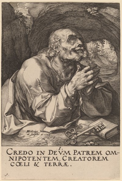 Sint Pieter door Hendrik Goltzius