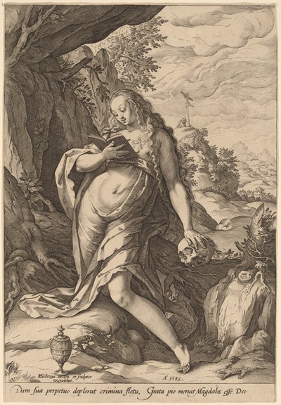 St. Maria Magdalena boetvaardig door Hendrik Goltzius
