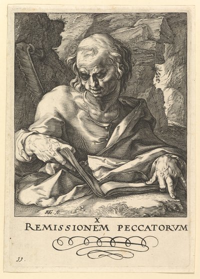 St. Simon door Hendrik Goltzius
