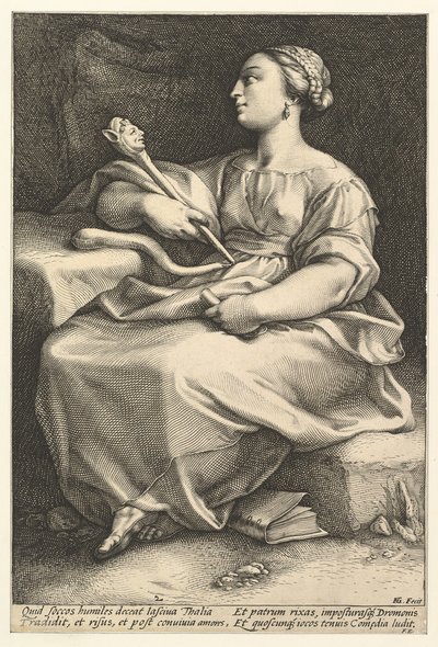 Thalia door Hendrik Goltzius