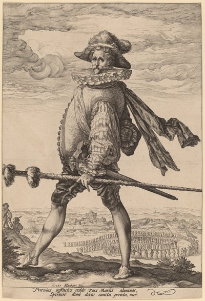 De Kapitein van de Infanterie door Hendrik Goltzius