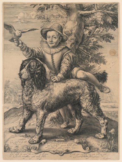 De hond van Goltzius door Hendrik Goltzius