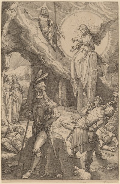De Opstanding door Hendrik Goltzius
