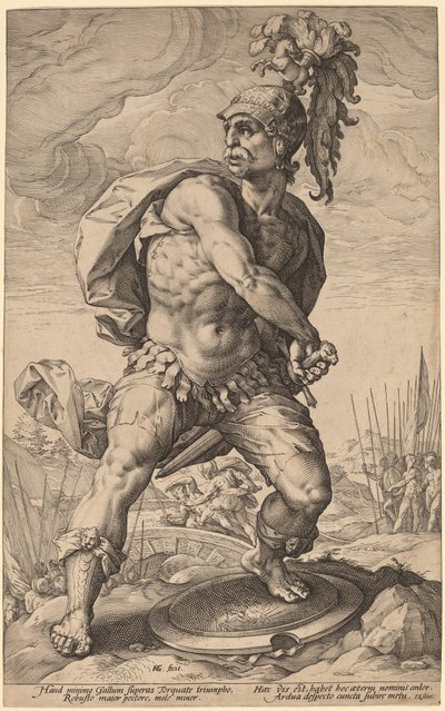 Titus Manlius Torquatus door Hendrik Goltzius