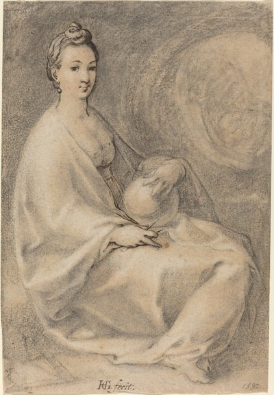 Urania door Hendrik Goltzius