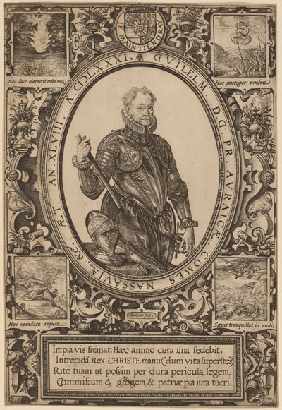 Willem, Graaf van Nassau, Prins van Oranje door Hendrik Goltzius
