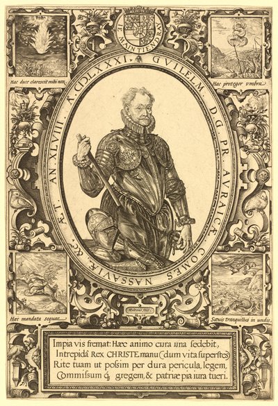 Willem, Graaf van Nassau, Prins van Oranje door Hendrik Goltzius