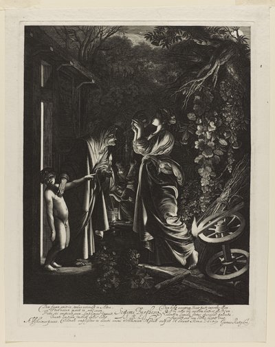 De bespotting van Ceres (Ceres zoekt haar dochter) door Hendrik Goudt