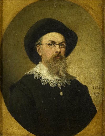 Zelfportret door Hendrik Hollander Cz.