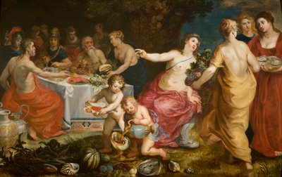 Het feest van Achelous door Hendrik I Balen van