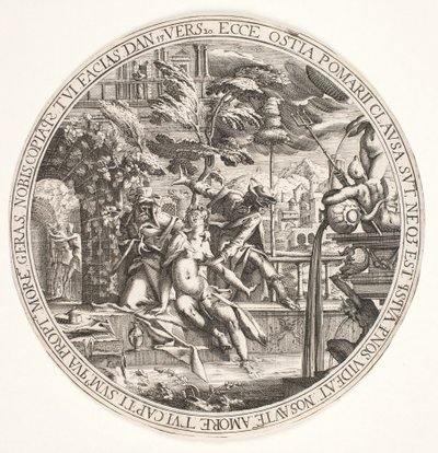 Susanna in bad door Hendrik I Hondius
