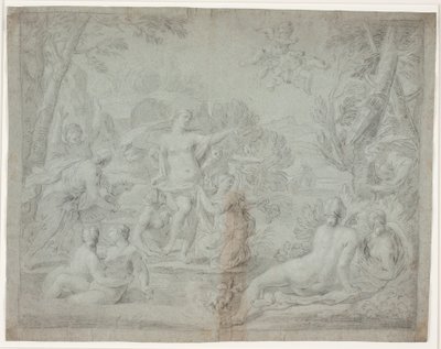 Diana en Actaeon. (Ovidius, Met., III, 175 vv.) door Hendrik Krock