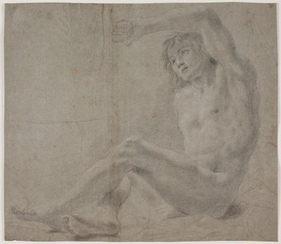 Mannelijke modelstudie door Hendrik Krock