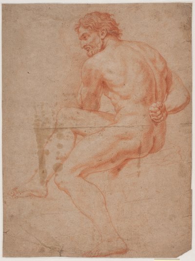Mannelijk modelstudie door Hendrik Krock