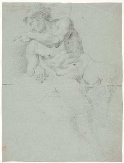 Mannelijke modelstudie door Hendrik Krock