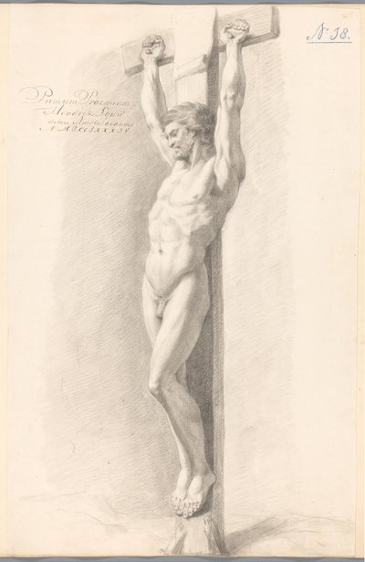 Christus aan het kruis (1e prijs 1784) door Hendrik Louw