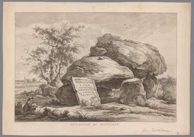 Hunebed bij het dorp Midlaren Negen gezichten in Drenthe IX Gezichten in, en bij het landschap Drenthe door Hendrik Schwegman