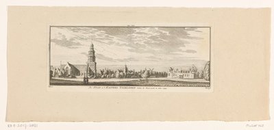 Gezicht op IJsselstein, 1774 door Hendrik Spilman