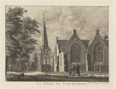Gezicht op Leimuiden door Hendrik Spilman