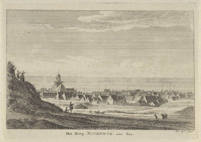 Gezicht op Noordwijk aan Zee Het Dorp Noordwyk aan Zee door Hendrik Spilman