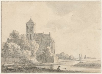 Gezicht op Cuijk door Hendrik Tavenier (possibly)
