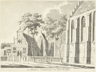 Raadhuis en weeshuis te Noordwijk door Hendrik Tavenier