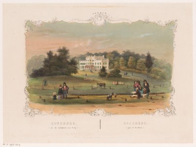 Gezicht op buitenplaats Sonsbeek door Hendrik Wilhelmus Last (attributed to)