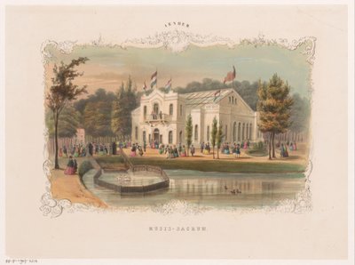 Gezicht op de concertzaal van Arnhem door Hendrik Wilhelmus Last (attributed to)