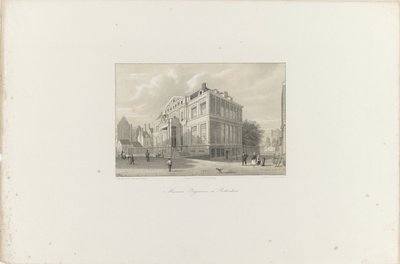 Gezicht op Museum Boijmans te Rotterdam, 1854 door Hendrik Wilhelmus Last