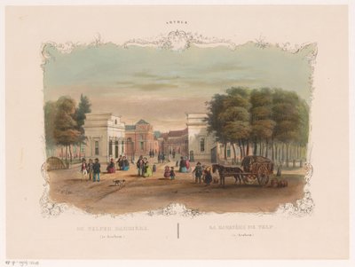 Gezicht op de Velper Barrière in Arnhem door Hendrik Wilhelmus Last