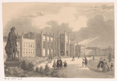 Gezicht op het Willemshof in het Willemspark omstreeks 1849 door Hendrik Wilhelmus Last