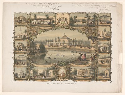 Gezichten op de dierentuin in Rotterdam door Hendrik Wilhelmus Last