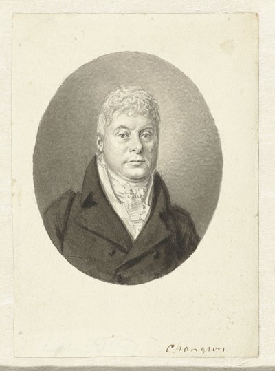 Portret van F.D. Changuion door Hendrik Willem Caspari