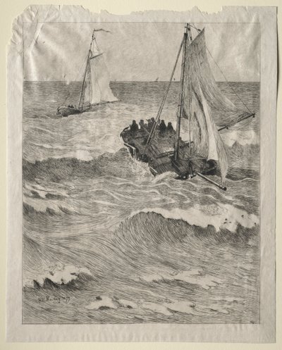 Mariene scène door Hendrik Willem Mesdag