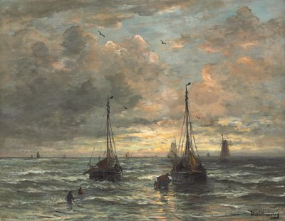 Terugkeer van de Vissersvloot door Hendrik Willem Mesdag