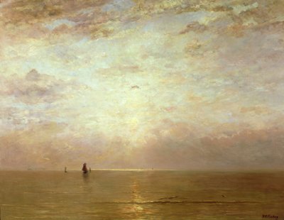 Zonsondergang, c.1887 door Hendrik Willem Mesdag