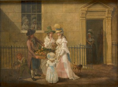 Groenteverkoper, 1790 door Hendrik Willem Schweickardt
