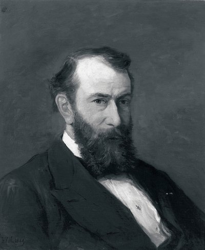 Portret van Willem van Konijnenburg door Hendrik William Mesdag