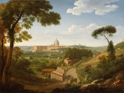 Het Vaticaan vanaf Monte Mario door Hendrik van Lint