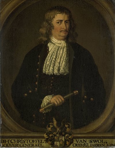 Portret van Christoffel van Swoll, Gouverneur-Generaal van Nederlands-Indië door Hendrik van den Bosch (copy after)