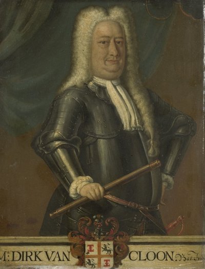 Portret van Dirk van Cloon, Gouverneur-Generaal van Nederlands-Indië door Hendrik van den Bosch (free after)