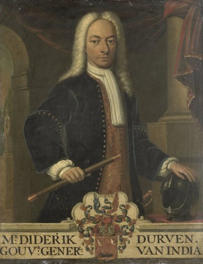 Portret van Diederik van Durven, Gouverneur-generaal van Nederlands-Indië door Hendrik van den Bosch