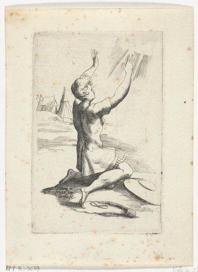 Knielende David door Hendrik van der Borcht (II)
