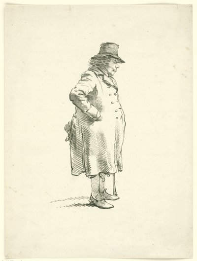 Portret van de bedelaar Hendrik Delbroeck door Hendrik van der Burgh