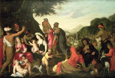 De Israëlieten in de Woestijn door Hendrik van the Elder Balen
