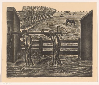 Boeren met pomp door Henk Henriët
